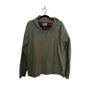 ACCEPTING ALL OFFERS! Woolrich Green Wool quarter zip L